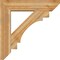 Ekena Millwork Merced Slat Rough Sawn Bracket w/ Offset Brace, Western Red Cedar, 8"W x 34"D x 34"H BKT0806X34X34MRC06RWR - alternate 3